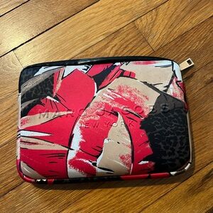Marc Jacobs Red and Tan Graphic Pouch